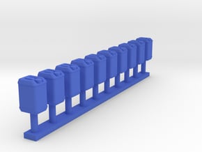 Blauer Kanister 10x in Blue Processed Versatile Plastic