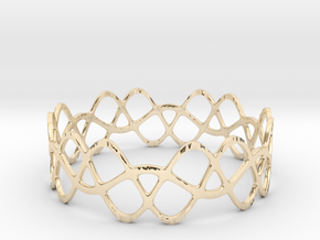 Braided Wave Bracelet (67mm) in 14k Gold Plated Brass