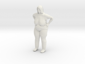 Old Fat Lady 1/29 scale in White Natural Versatile Plastic