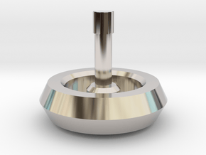 Spinning Top in Rhodium Plated Brass