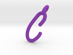 C in Purple Processed Versatile Plastic