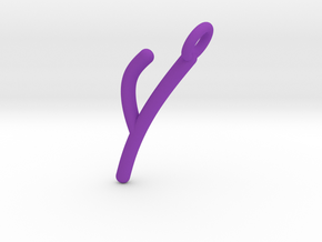 Y in Purple Processed Versatile Plastic