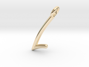 L in 14K Yellow Gold