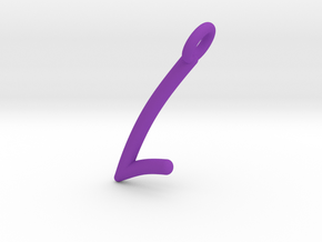L in Purple Processed Versatile Plastic