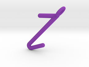 Z in Purple Processed Versatile Plastic