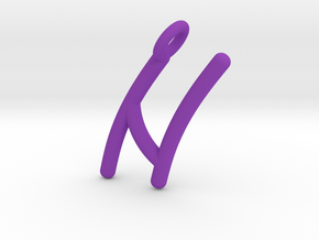 N in Purple Processed Versatile Plastic