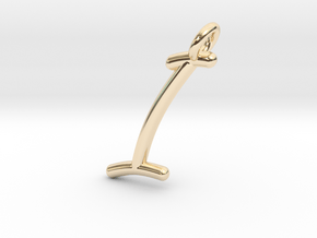 I in 14K Yellow Gold