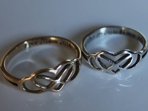 Forever Love Ring Ring Size 7 in Polished Silver