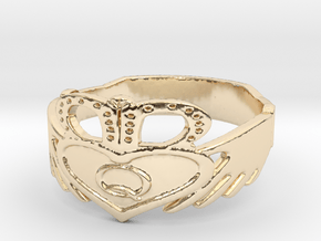 Claddagh Ring Size 9 in 14K Yellow Gold