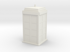 Tardis in White Natural Versatile Plastic