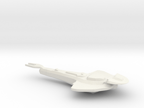 Cardassian Warship in White Natural Versatile Plastic