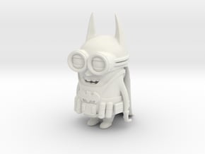 Batman Minion in White Natural Versatile Plastic