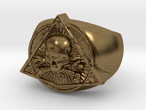 Saint Vitus Ring Size 15 in Natural Bronze