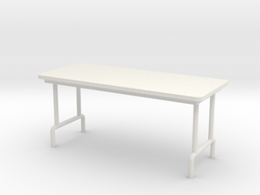 1:24 Scale Folding Table in White Natural Versatile Plastic
