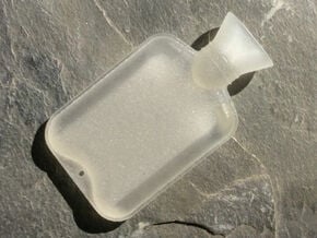 Hot Water Bottle Regular  in Tan Fine Detail Plastic