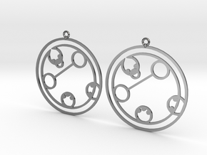 Lyndon - Earrings - Series 1 in Fine Detail Polished Silver