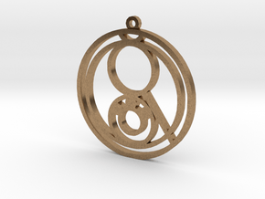 Lena - Necklace in Natural Brass