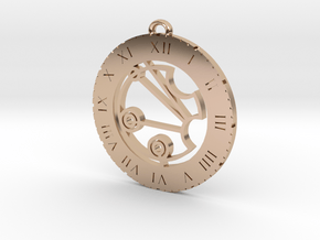 Justine - Pendant in 14k Rose Gold Plated Brass