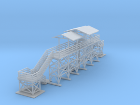 Oil Loading And Unloading Station Z Scale in Tan Fine Detail Plastic
