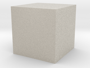 A Cube in Natural Sandstone