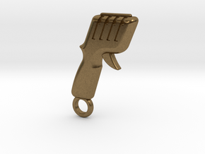 Slot Car Controller Keychain in Natural Bronze