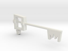 Keyblade in White Natural Versatile Plastic