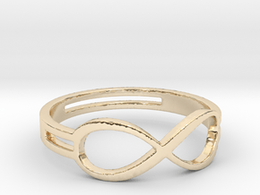 68 Forever Ring Size 7 in 14k Gold Plated Brass