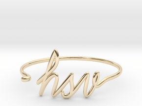 HSV Wire Bracelet (Huntsvegas) in 14k Gold Plated Brass