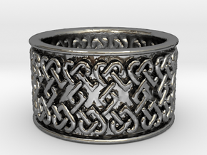 Celtic knot 1 ring Ring Size 9 in Fine Detail Polished Silver