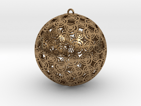 Christmas Ornament 1 in Natural Brass