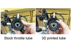 Quick Turn Throttle Tube for Suzuki DR-Z400 in White Processed Versatile Plastic