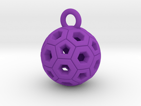 SOCCER BALL E in Purple Processed Versatile Plastic