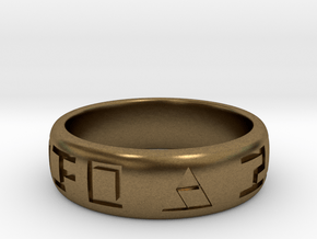 Hylian Hero's Band - 6mm Band - Size 7.5 in Natural Bronze