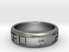 Hylian Hero's Band - 6mm Band - Size 7.5 in Natural Silver