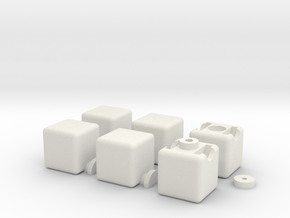 1x2x3 Cube in White Natural Versatile Plastic