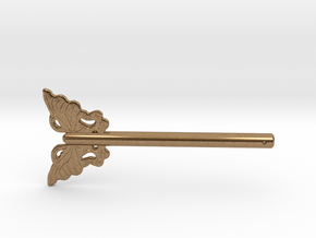 Butterfly Asian Furniture Hardware Lock Door Pin in Natural Brass