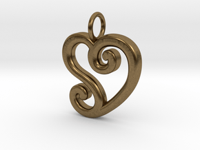 Heart_CS in Natural Bronze