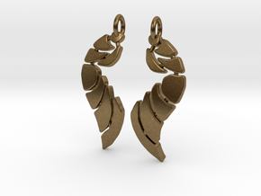 Bones Earrings Set in Natural Bronze