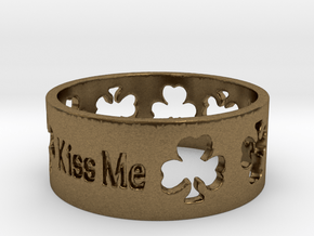 kiss me irish ring Ring Size 7 in Natural Bronze