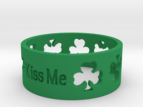 kiss me irish ring Ring Size 7 in Green Processed Versatile Plastic