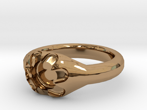 Scalloped Ring (size 7.5) in Polished Brass