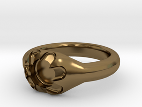 Scalloped Ring (size 7.5) in Polished Bronze