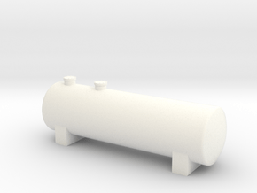 N Scale Fuel Storage Tank in White Processed Versatile Plastic