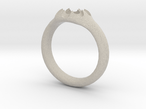 Scalloped Ring (size 5.5) in Natural Sandstone