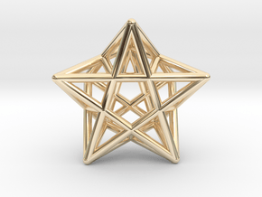 Star Pendant #2 in 14k Gold Plated Brass