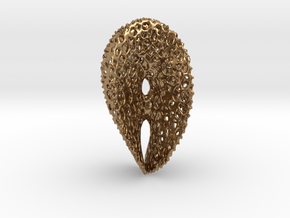 Chen-Gackstater Surface with Voronoi Texture in Natural Brass