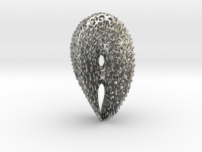 Chen-Gackstater Surface with Voronoi Texture in Natural Silver