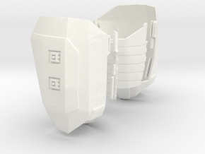 1:6 thigh armor polish WSF version in White Processed Versatile Plastic