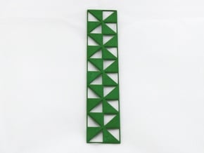 Pinwheel Bookmark in Green Processed Versatile Plastic