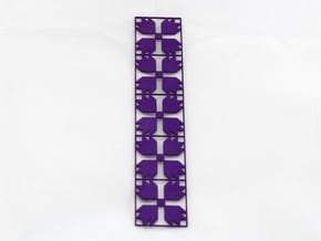 Bear's Paw Bookmark in Purple Processed Versatile Plastic